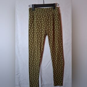 LuLaRoe Olive Green Polka Dot Leggings